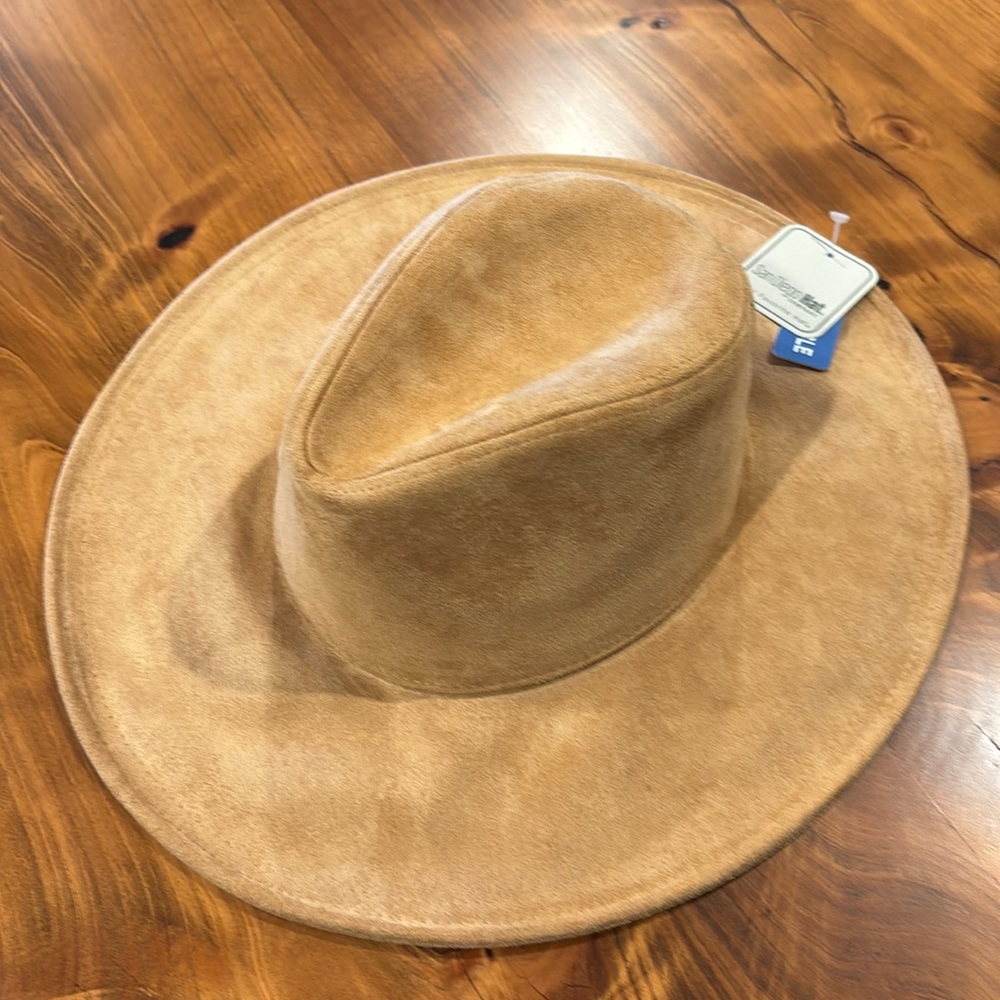 San Diego Hat company.  Faux Suede Fedora NWT